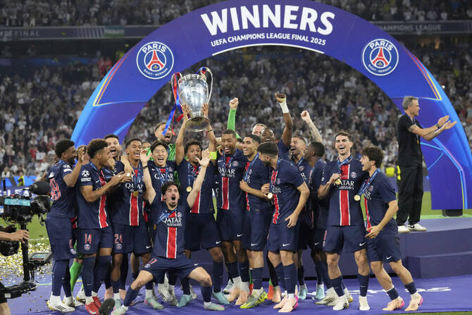 Brilliant PSG demolish Inter Milan to win first Champions League title
